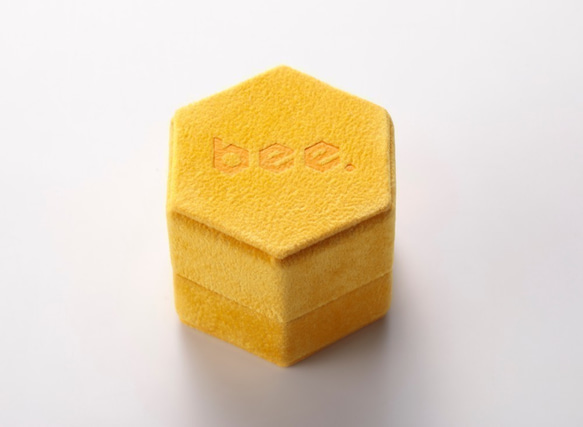 カラーストーン リング「 bee 」リング【 オレンジ 】シトリン・11.5号 7枚目の画像