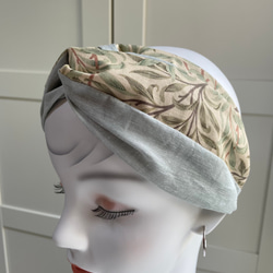 William Morris ⭐️ 使用的設計面料⭐️ Willow Bow 米色⭐️ 頭巾髮帶 第2張的照片