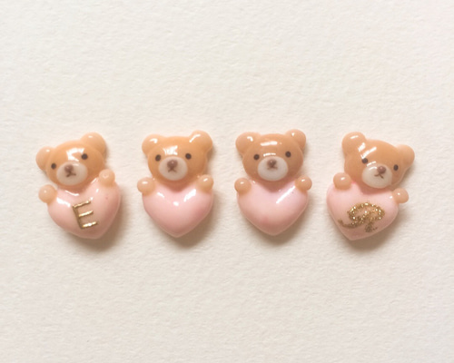 3dネイルパーツ ネイルパーツ イニシャル くま ねこ 1_b3ad467db0ca778e6e3a1239bbbd