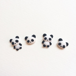 選べる/パンダさん3Dネイルパーツ/デコパーツ ネイルチップ（つけ爪