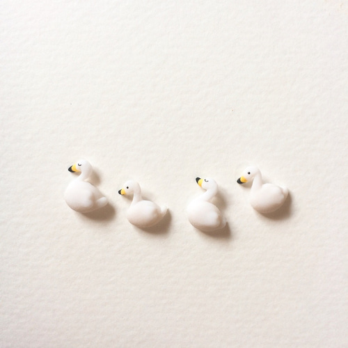 選べる/白鳥さん3Dネイルパーツ/デコパーツ ネイルチップ（つけ爪