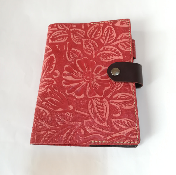 革 ハンドメイド お薬手帳お値下げします。