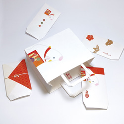 【6点セット】干支ギフトボックス＋ポチ袋＋紙袋 2枚目の画像