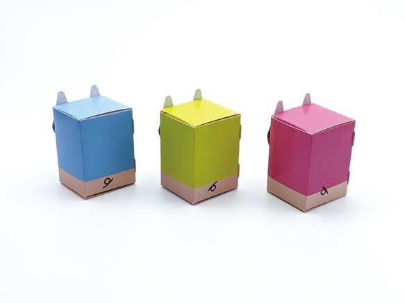 3匹の子ぶたBOX / ペーパークラフト / ギフトボックス / クリアケース付き 6枚目の画像