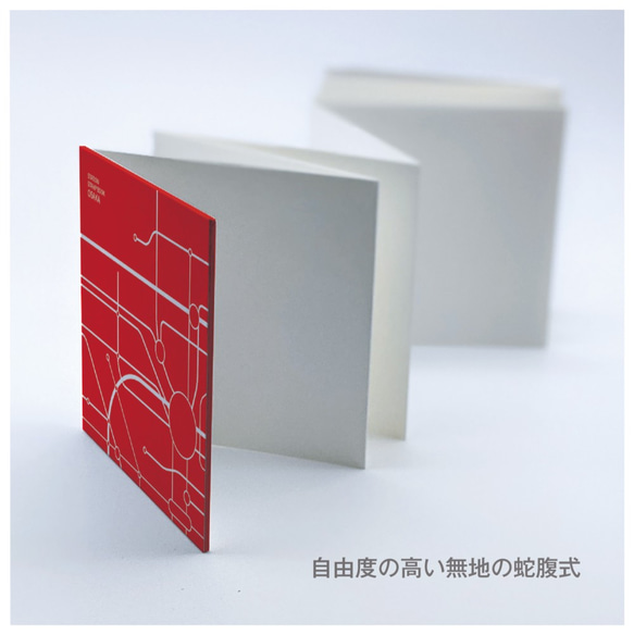 鉄道駅スタンプ帳 大阪路線図 // 3冊セット // 収納BOX付き // 蛇腹式  手製本 3枚目の画像