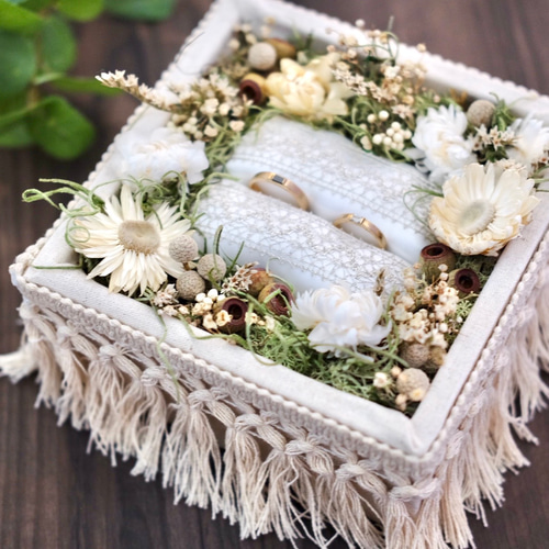 monaka*樣ご商談中 プリザ&ドライフラワーリングピロー （MONA - Ring  