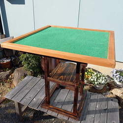 柿渋塗麻雀卓（天板蓋付ローテーブル仕様） ローテーブル・リビング