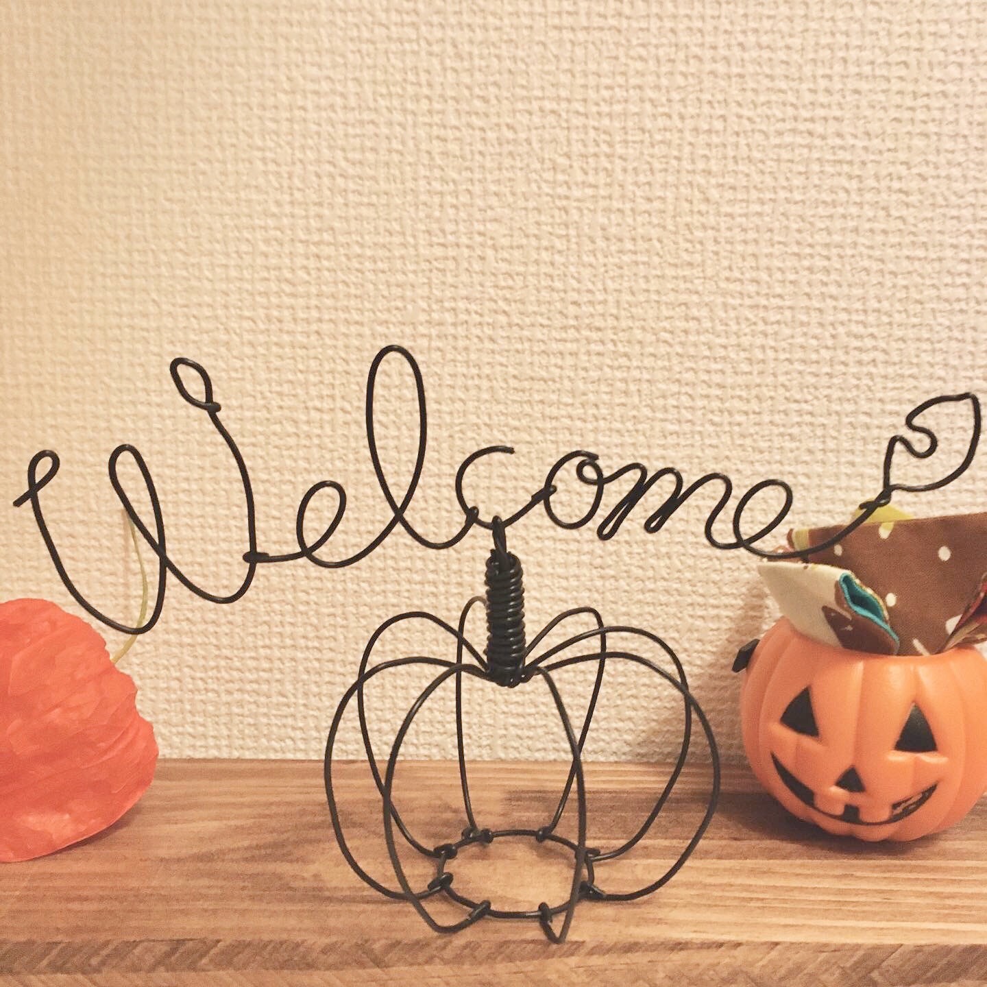 秋 ハロウィンインテリア ワイヤークラフト その他インテリア雑貨