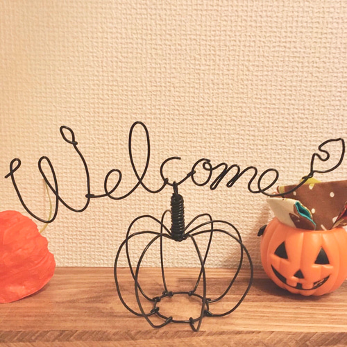 秋 ハロウィンインテリア ワイヤークラフト その他インテリア