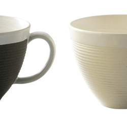 SENDAN　カフェマグカップ 　ブラック・ホワイト　ギフトセット　おうちごはんに　母の日・父の日　おうちカフェ　 2枚目の画像