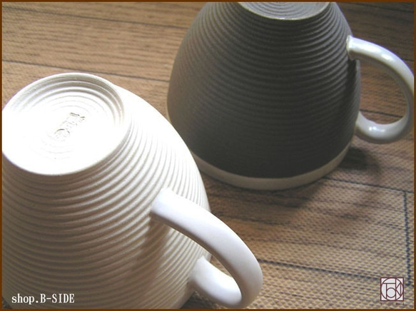 SENDAN　カフェマグカップ 　ブラック・ホワイト　ギフトセット　おうちごはんに　母の日・父の日　おうちカフェ　 4枚目の画像