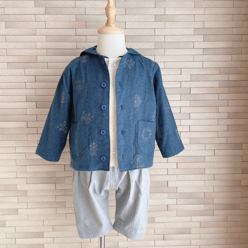 3歳男の子のお洋服コーディネートセット【ジャケット×ブラウス×水兵  