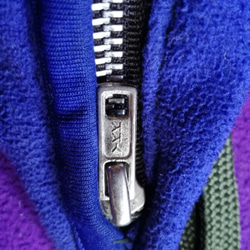 ★ミニ ウエストバッグ フリース 青 手縫 DIY 5枚目の画像