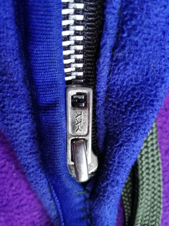 ★ミニ ウエストバッグ フリース 青 手縫 DIY 5枚目の画像