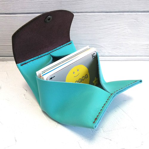 送料無料】ツートンカラーの大容量カード入れ 名刺入れ 小物入れ  