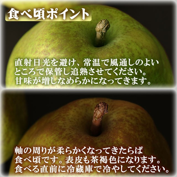 ラ・フランス 約3kg 大玉(3～4L)×8～9玉 山形産 プレミアム ラフランス 洋梨 洋ナシ 洋なし おとりよせ 10枚目の画像