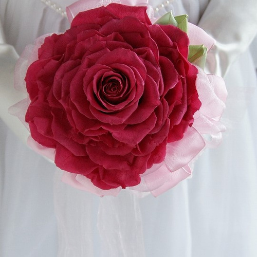 ローズメリアのラウンドブーケ ローズピンク（プリザーブドフラワー