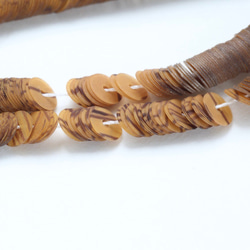 糸通し スパンコール・4mm・平・bois（木目）　リュネビル刺繍　オートクチュール刺繍　フランス製 スパンコール 2枚目の画像