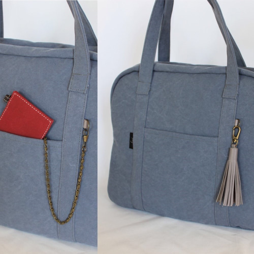 クラッシックボストンバッグ（大・黒） ボストンバッグ Mizua