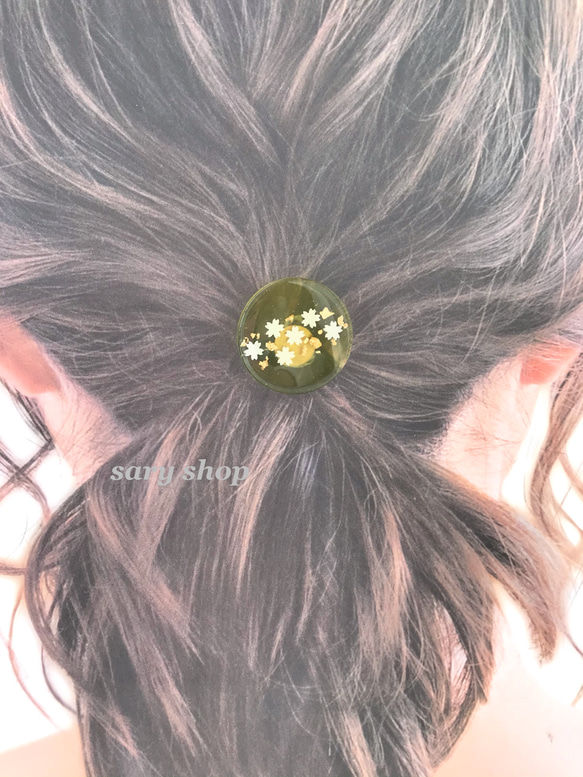 和の花舞うポニーフック/ヘアーカフ/ヘアゴム 4枚目の画像