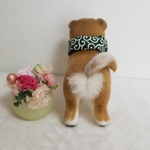 羊毛フェルト　柴犬　子犬 H441-266 柴犬 フェルトキット (個)「手芸材料の卸売りサイト