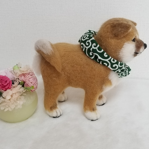羊毛フェルト 犬 柴犬 黒柴 子犬