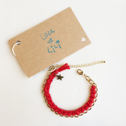 The First Star Bracelet☆ Red 1枚目の画像