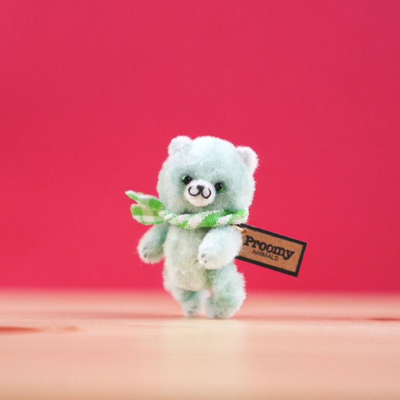 Proomy キウイジャムクマさん ミニチュア テディベア インテリア 雑貨 