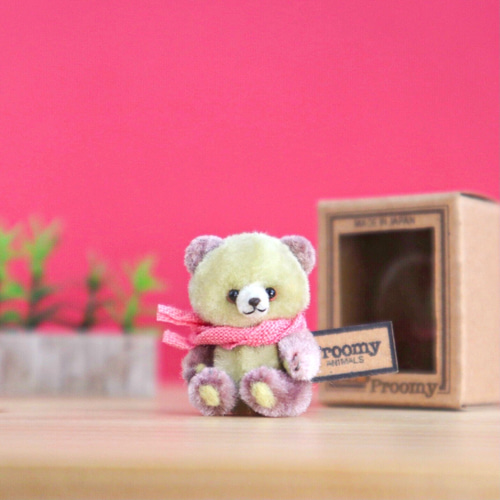 Proomy 箱入りお芋なクマさん ミニチュア テディベア インテリア 雑貨 