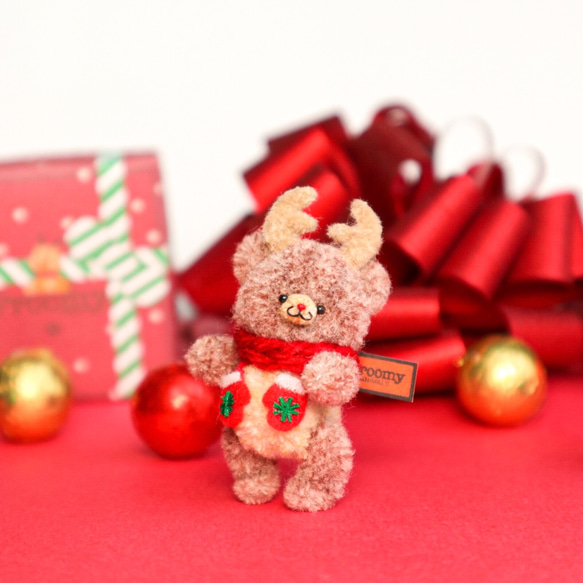 クリスマス テディベアの立体アート クリスマス テディベアの立体アート テディベア専門店がお届けする