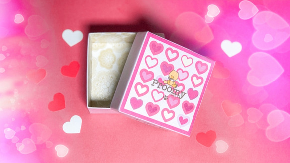 Proomy いちごチョコクマさん バレンタイン ミニチュア テディベア インテリア 雑貨 5枚目の画像