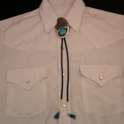 ボータイ ボロタイ シルバー ターコイズ インディアンジュエリー