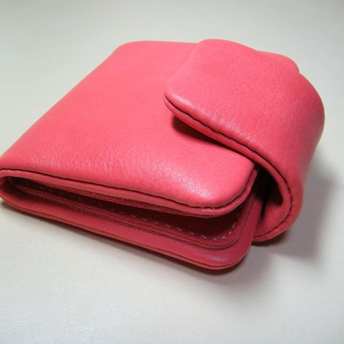 ふっくら牛革二つ折り財布 ハンドメイド 【公式通販】