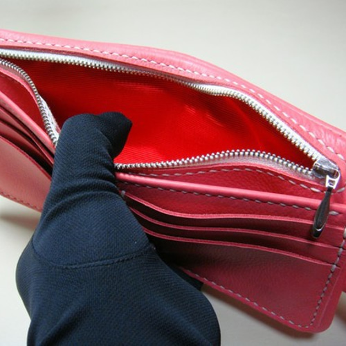 ふっくら牛革二つ折り財布 ハンドメイド 【公式通販】