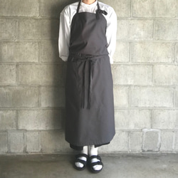 Apron(grey) 2枚目の画像