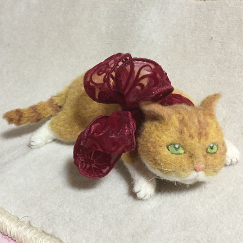 ブサカワって言わないで！(ふて猫) 羊毛フェルト rai✳︎chi 通販