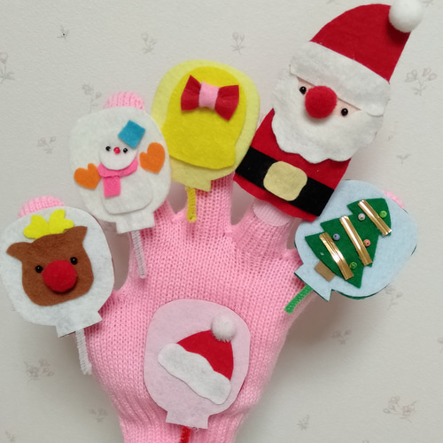 ふうせんのうた クリスマスバージョン 手袋シアター おもちゃ・人形
