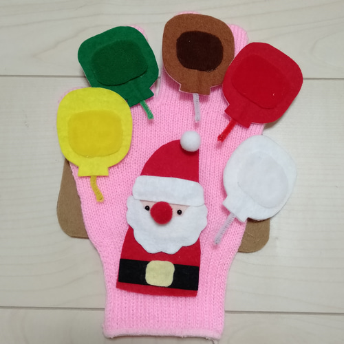 ふうせんのうた クリスマスバージョン 手袋シアター おもちゃ・人形