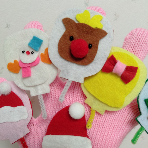 ふうせんのうた クリスマスバージョン 手袋シアター おもちゃ・人形