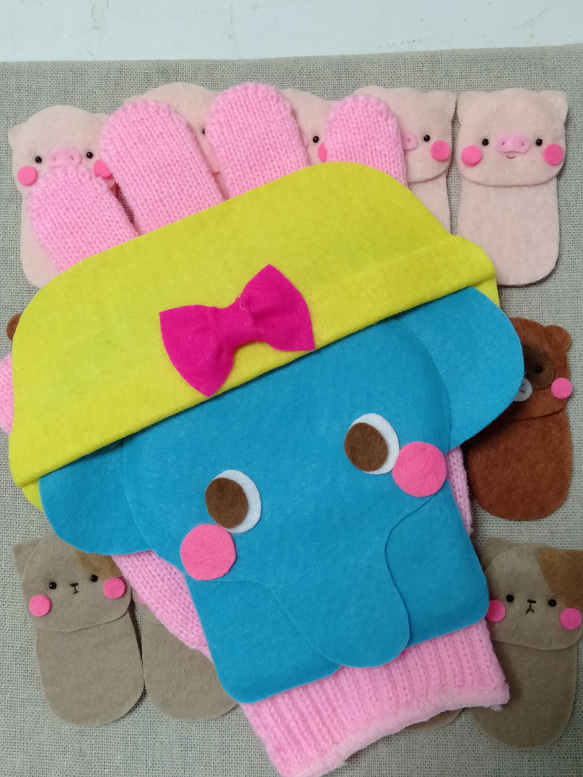 ぞうさんの帽子 手袋シアター おもちゃ・人形 MiMi 通販 11571776