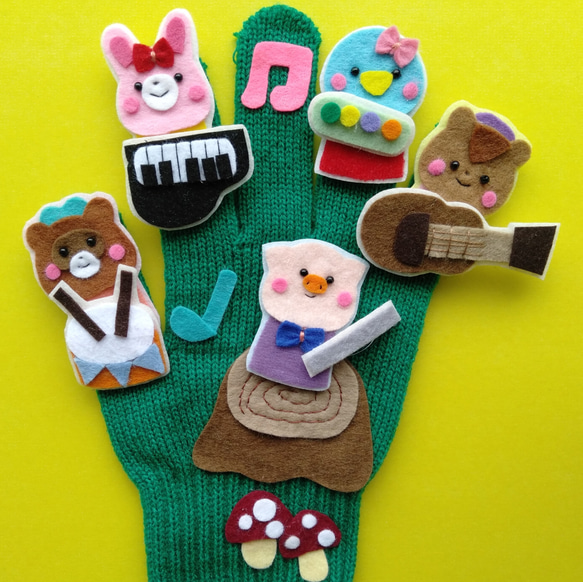 山の音楽家 手袋シアター おもちゃ・人形 MiMi 通販 12684600｜Creema