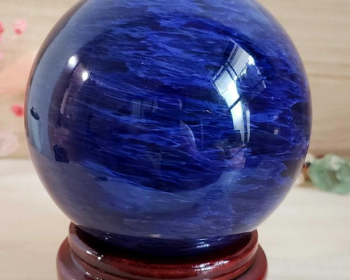 100mm☆1Kg】藍水晶玉☆天然石 原石 その他インテリア雑貨 Shin Stone