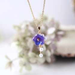 Kikyo hito* 項鍊 (藍紫色) 花、禮物 第3張的照片