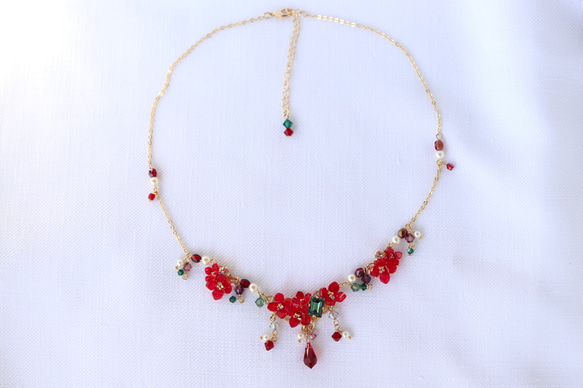 聖誕節，施華洛世奇珠寶，項鍊（紅色） 第5張的照片
