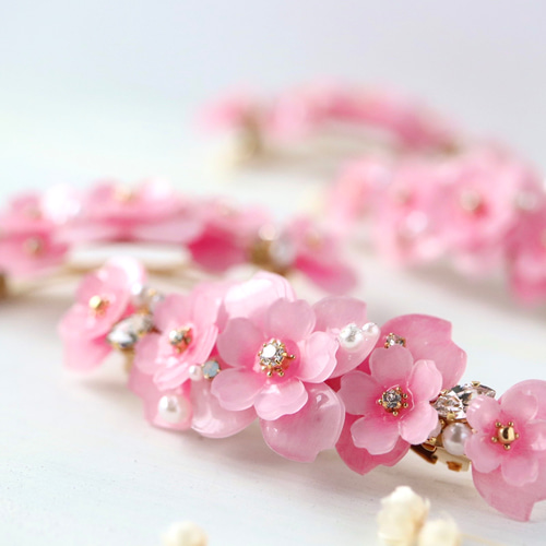 リング バレッタ 桜ピンク 軟らか
