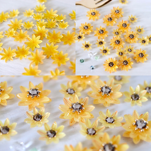 ひまわりバレッタ (向日葵、ヒマワリ) バレッタ ジュネ 通販 9549411