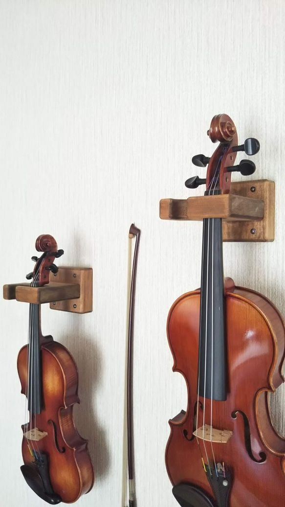 国産ヒノキのヴァイオリンハンガー 1枚目の画像