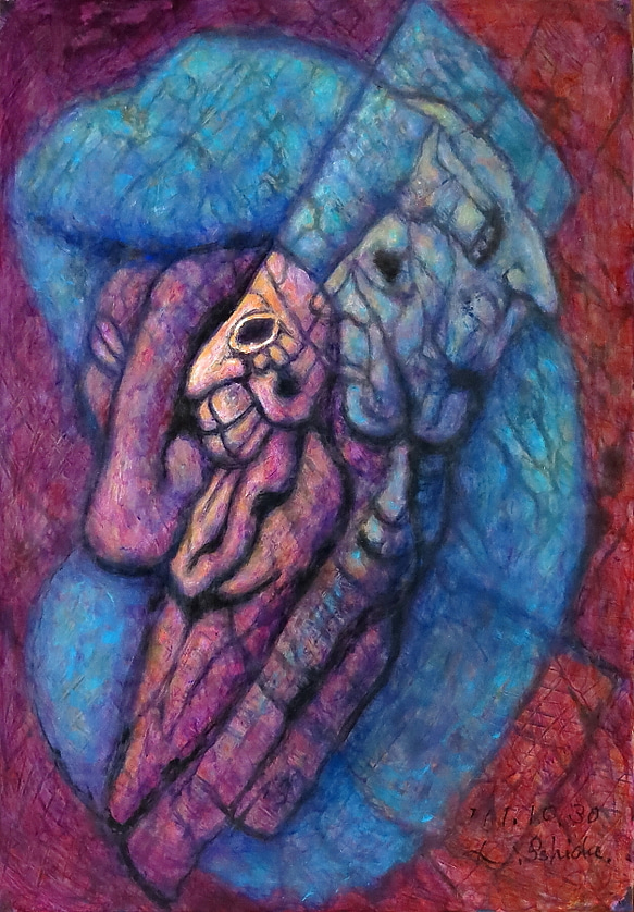 絵画 KING 絵画】月海～闇を切り裂く龍～(複製画） | 空間ペインター芳賀