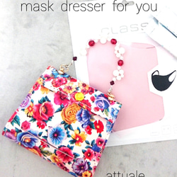 フルセットアップ　Mask dresser for you　Vol.8　ポケット付本革マスクケース 3枚目の画像