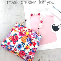 フルセットアップ　Mask dresser for you　Vol.7　ポケット付本革マスクケース 4枚目の画像